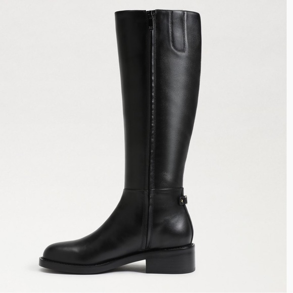 🆕 SAM ELDERMAN MABLE BLACK LEATHER RIDING BOOT - Picture 5 of 11